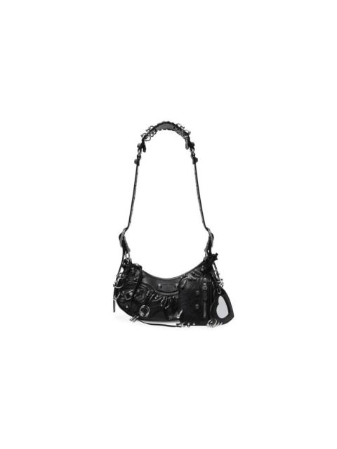 BALENCIAGA Women's Le Cagole Xs Shoulder Bag With Piercing in Black