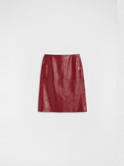 Jil Sander Leather Skirt