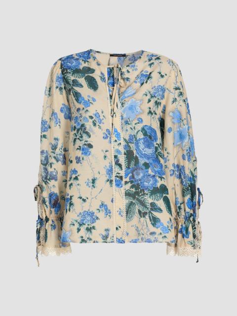 KOBI HALPERIN Women's Daisy Floral Blouse - Ecru Multi