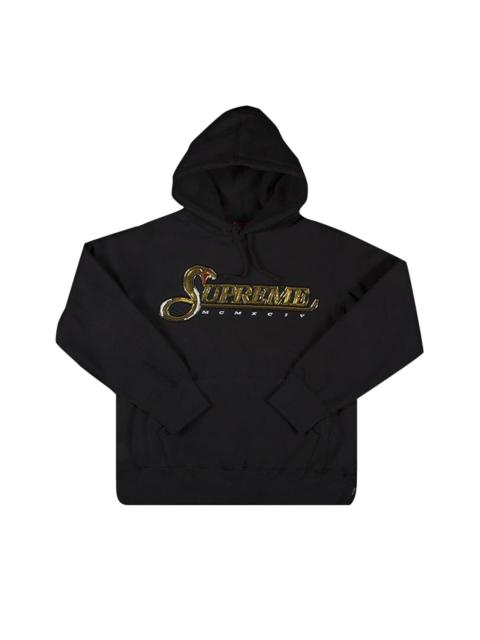 Supreme Supreme Sequin Viper Hooded Sweatshirt 'Black'