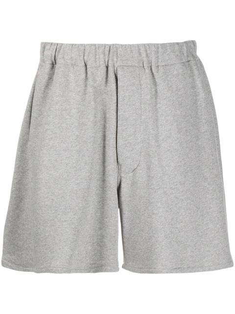 straight-leg track shorts