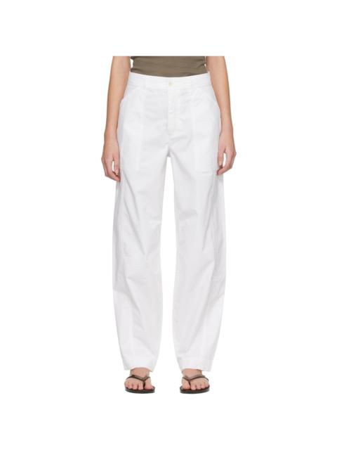 MATTEAU White Relaxed Cargo Pants