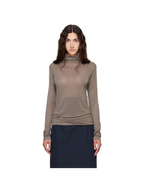 BASERANGE Gray Long Sleeve Turtleneck