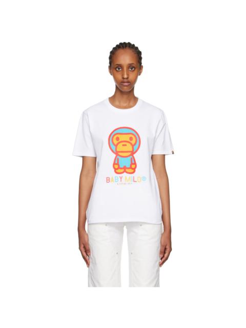A BATHING APE® White 'Baby Milo' T-Shirt