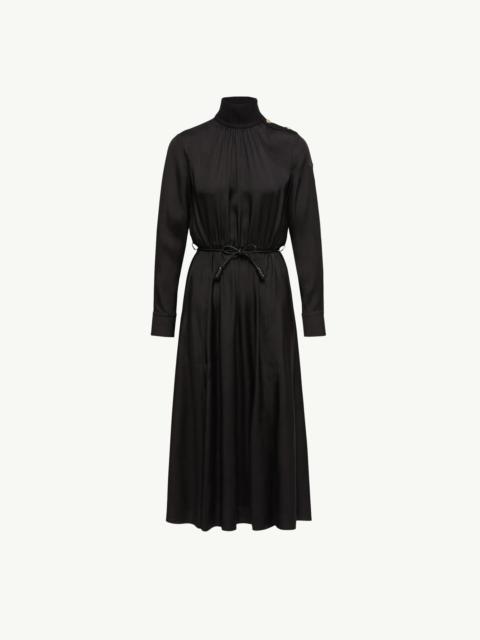Moncler Leather Logo Long Dress