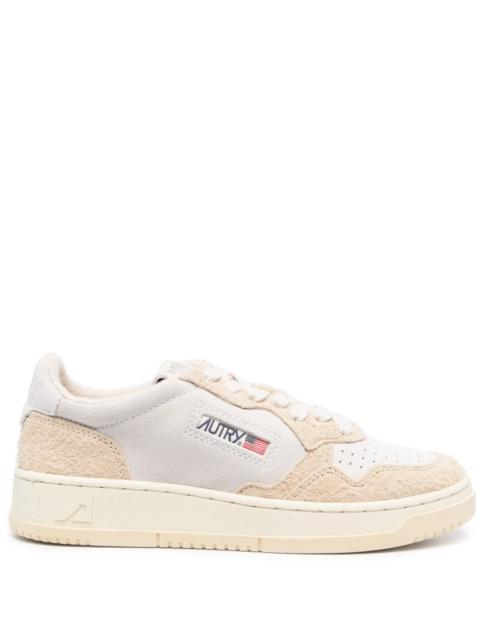 AUTRY Logo-patch Panelled Leather Sneakers