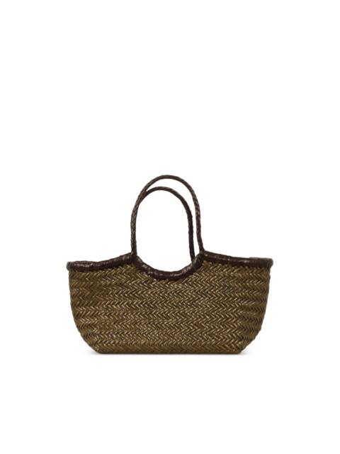 DRAGON DIFFUSION small Nantucket woven leather tote bag