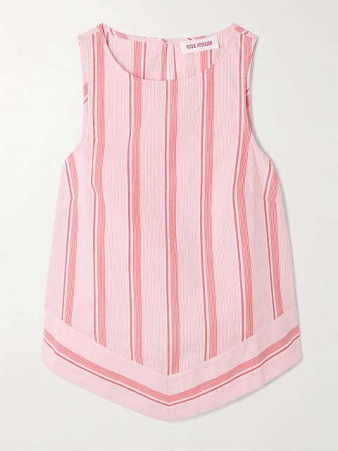 ROSIE ASSOULIN Striped Cotton-poplin Top