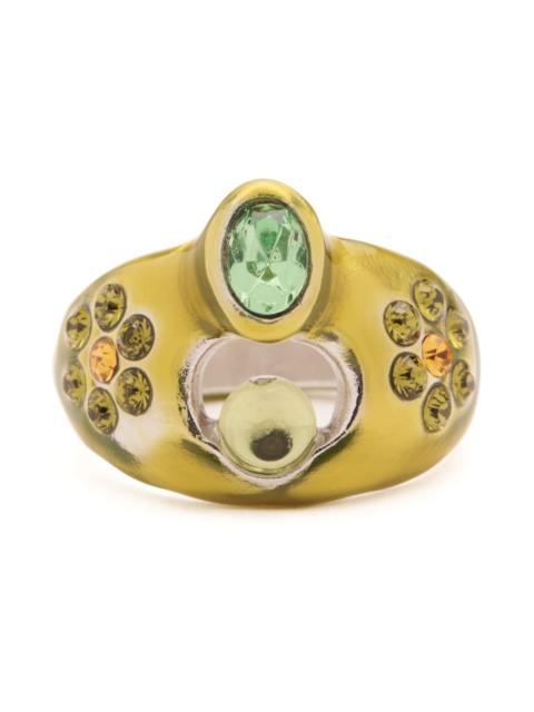 Collina Strada OLIVE COSMIC DAISY RING