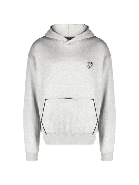 Andersson Bell logo-plaque cotton hoodie