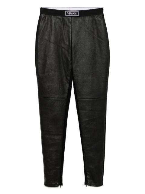 VERSACE elasticated waistband leggings