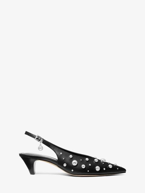 MICHAEL KORS Tonya Studded Slingback Pump