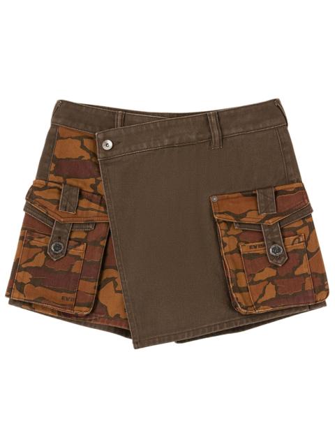 EVISU Ishigaki Camouflage Cargo Skorts