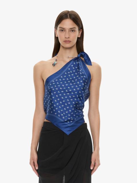 CHRISTOPHER ESBER Bandana Scarf Tie Top