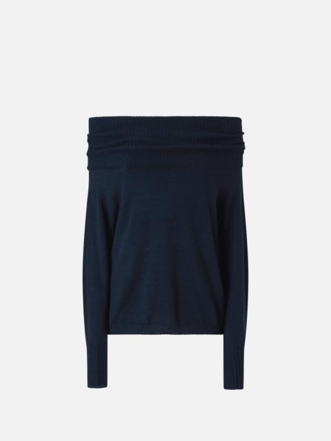 LONG-SLEEVED SWEATER WITH OPEN SHOULDERS