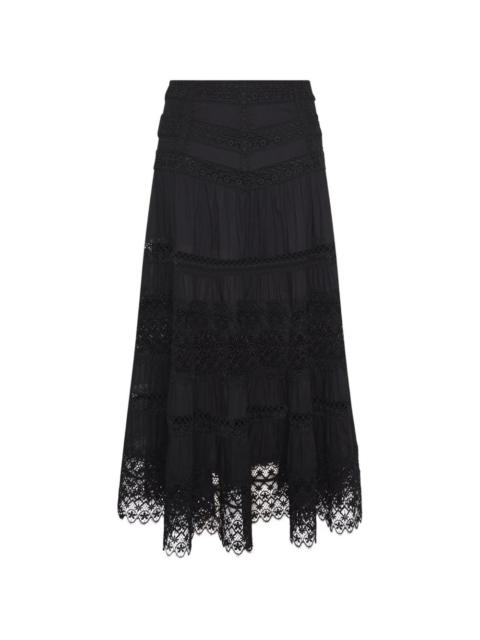Charo Ruiz Serza crochet-design tiered skirt