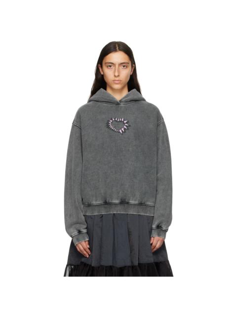 We11done Black Faded Hoodie