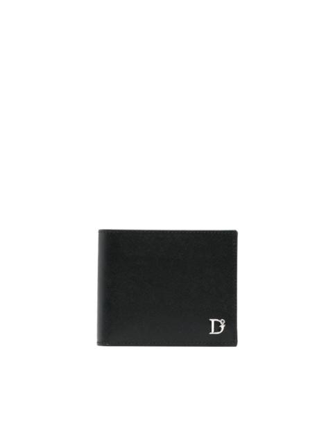 DSQUARED2 logo-plaque leather bi-fold wallet