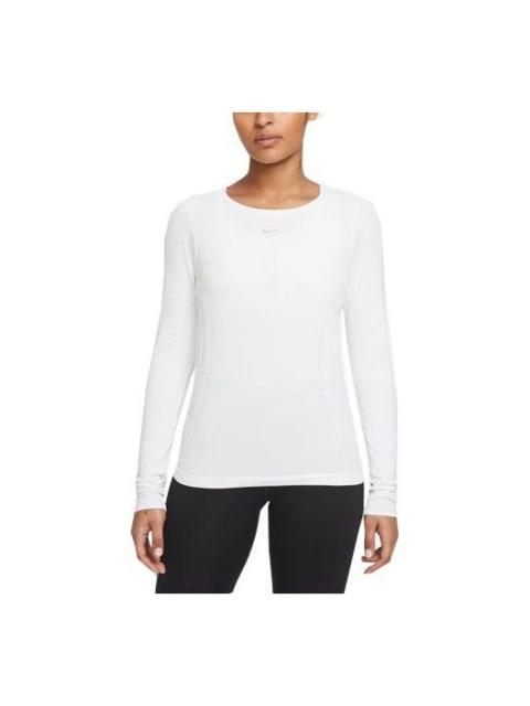 (WMNS) Nike Dri-FIT Swoosh Long Sleeves T-shirt 'Black' DD0594-100