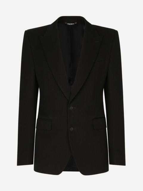 Dolce & Gabbana Single-breasted wool faille Sicilia jacket