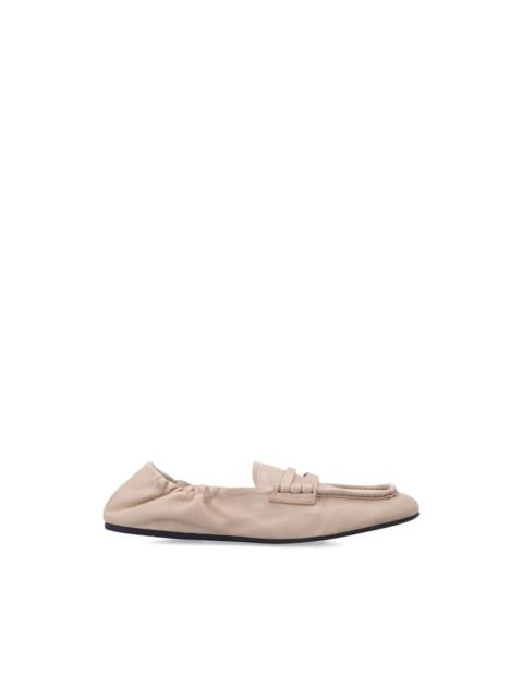 Miu Miu ruched moccasin loafers