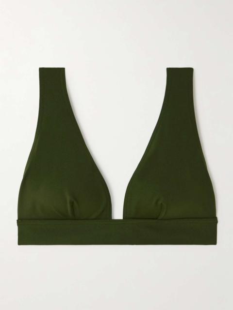 Les Essentiels Chrome triangle bikini top