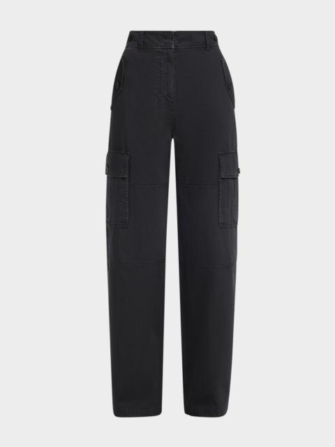 ULLA JOHNSON Aiden Mid-Rise Cargo Pants