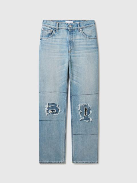 Stella McCartney Distressed Patch Straight Jeans