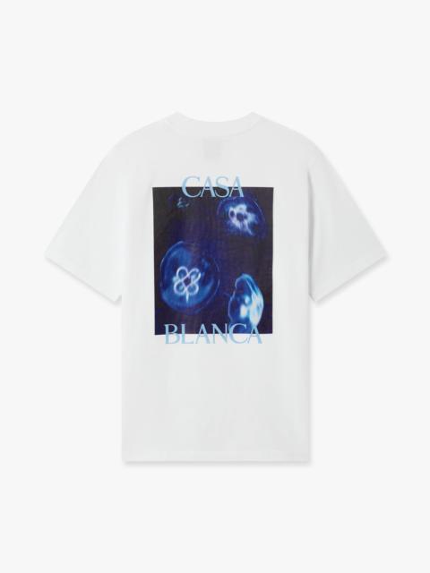 CASABLANCA White Meduse Short Sleeve T-Shirt
