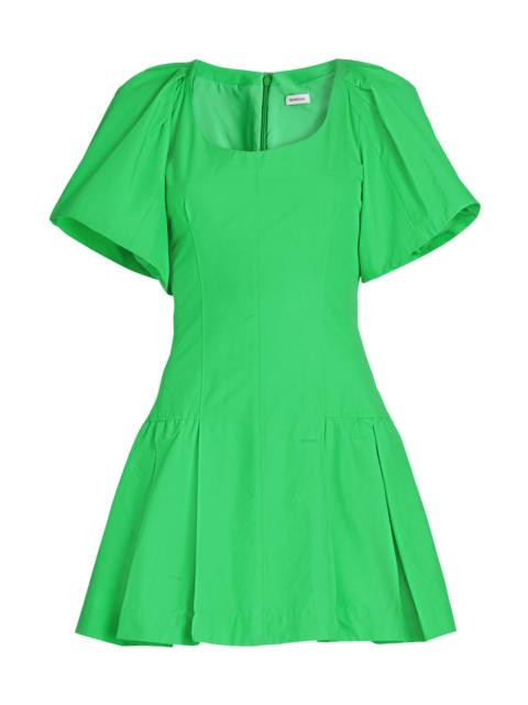 SIMKHAI Women's Hattie Cotton-Blend Fit & Flare Minidress - Parakeet