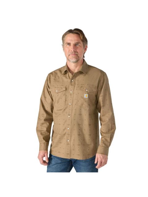 Carhartt Montana Rugged Flex™ Relaxed Fit Lightweight Long-Sleeve Snap-Front Plaid Shirt
