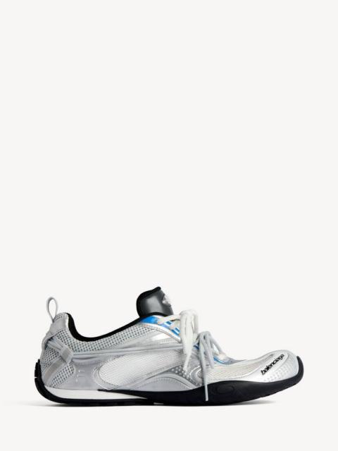 BALENCIAGA Women's Radar Gradient Lines Sneaker in White/grey/silver/black/blue