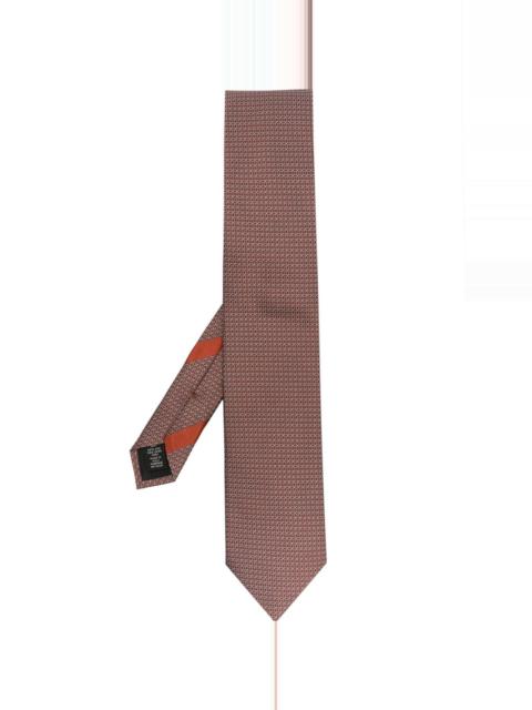 Cento Fili graphic-print silk tie