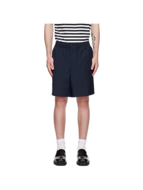 AMI Paris Navy Drawstring Shorts