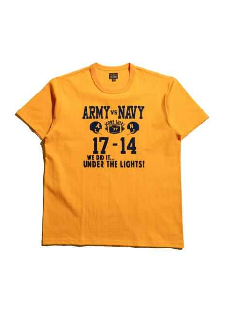 The Real McCoys MC25011 Military Tee / Army Vs. Navy Yellow