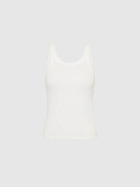 ST. AGNI Organic Cotton Racer Singlet - White