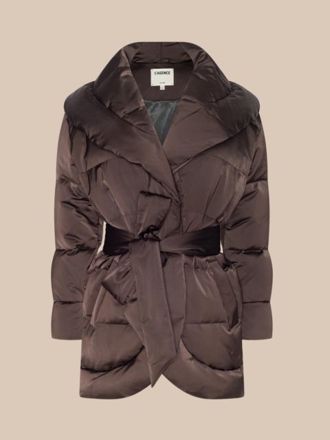 L'AGENCE Glacier Shawl Puffer Jacket