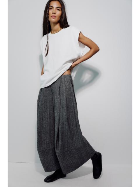 FREE PEOPLE Set In Stone Wool Trousers