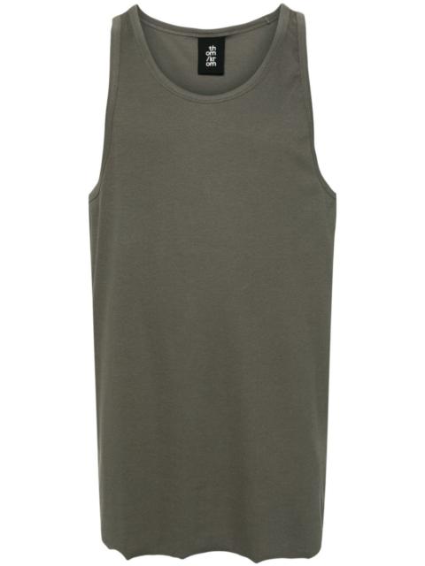 thom/krom asymmetric-panels cotton tank top