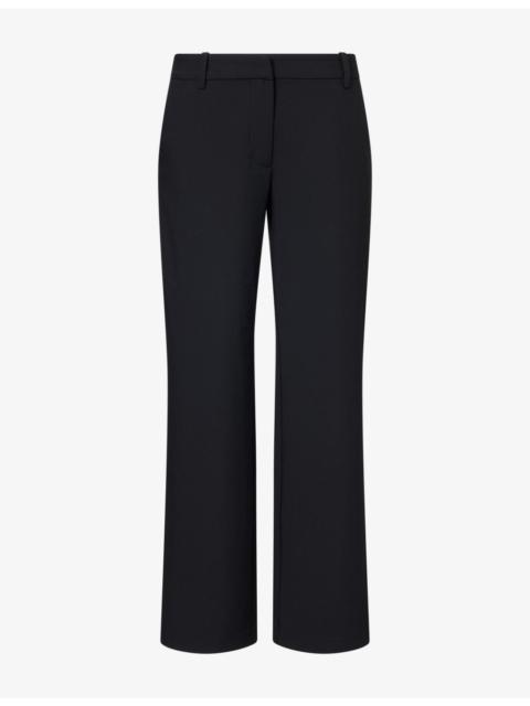 GOOD AMERICAN Low-Rise Straight-Leg Woven Trousers