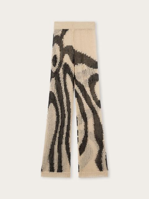 PUCCI MARMO PRINT LINEN PANTS