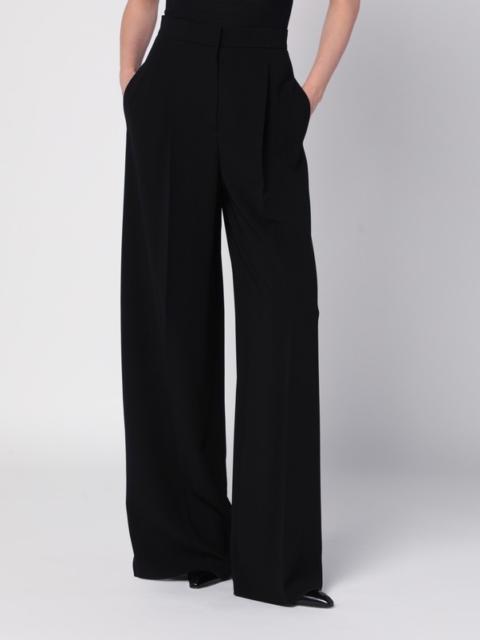Max Mara Wide-leg black trousers in compact cady