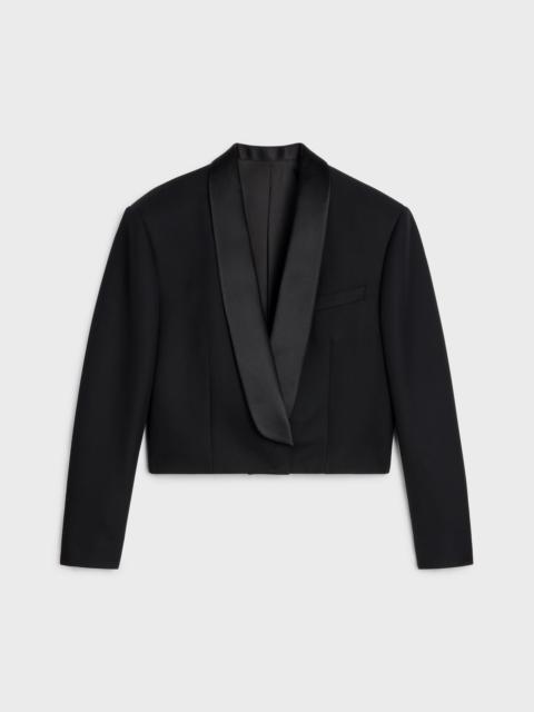 CELINE Spencer tux jacket in grain de poudre