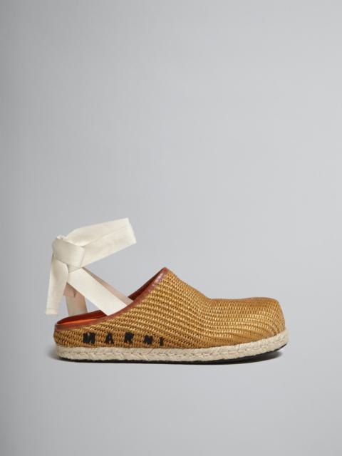Marni NATURAL RAFFIA FUSSBETT SABOT