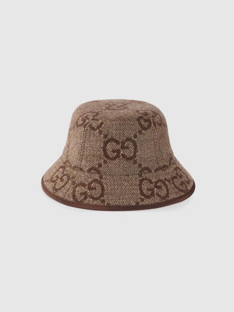 GUCCI Jumbo GG wool bucket hat