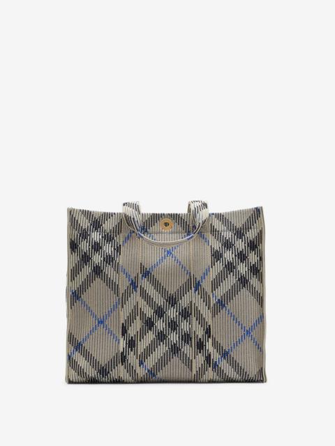 Burberry Medium Check Knitted Tote