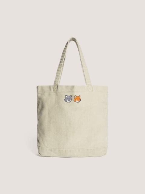 Maison Kitsuné DOUBLE FOX HEAD TOTE