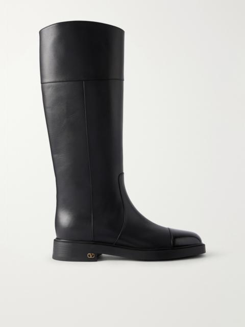 Valentino Zimmy Leather Knee-high Boots