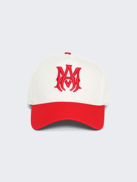 AMIRI Ma Canvas Hat Alabaster Red