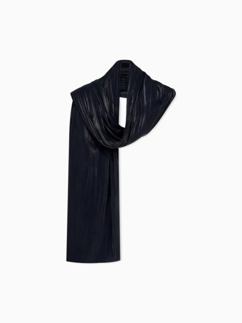 EMPORIO ARMANI LIGHTWEIGHT SHEER SCARF WITH A SUBTLE SHEEN